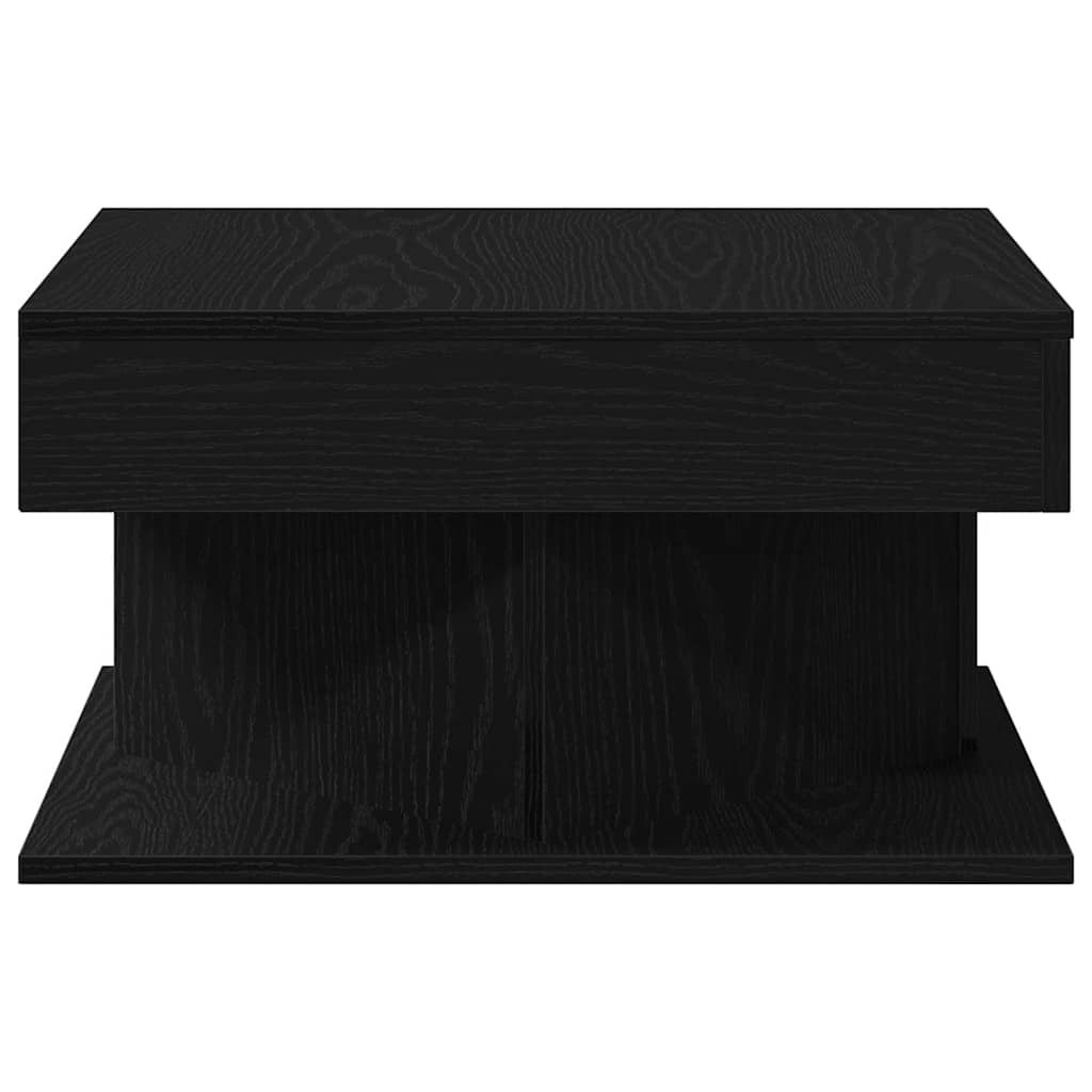 Couchtisch Schwarz Eichen-Optik 57 x 57 x 30 cm Holzwerkstoff