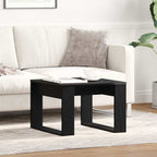 Couchtisch Schwarz Eichen-Optik 50 x 50 x 35 cm Holzwerkstoff