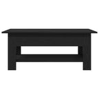 Couchtisch Schwarz Eichen-Optik 102 x 55 x 42 cm Holzwerkstoff