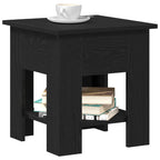 Couchtisch Schwarz Eichen-Optik 40 x 40 x 42 cm Holzwerkstoff