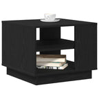 Couchtisch Schwarz Eichen-Optik 55 x 55 x 42 cm Holzwerkstoff