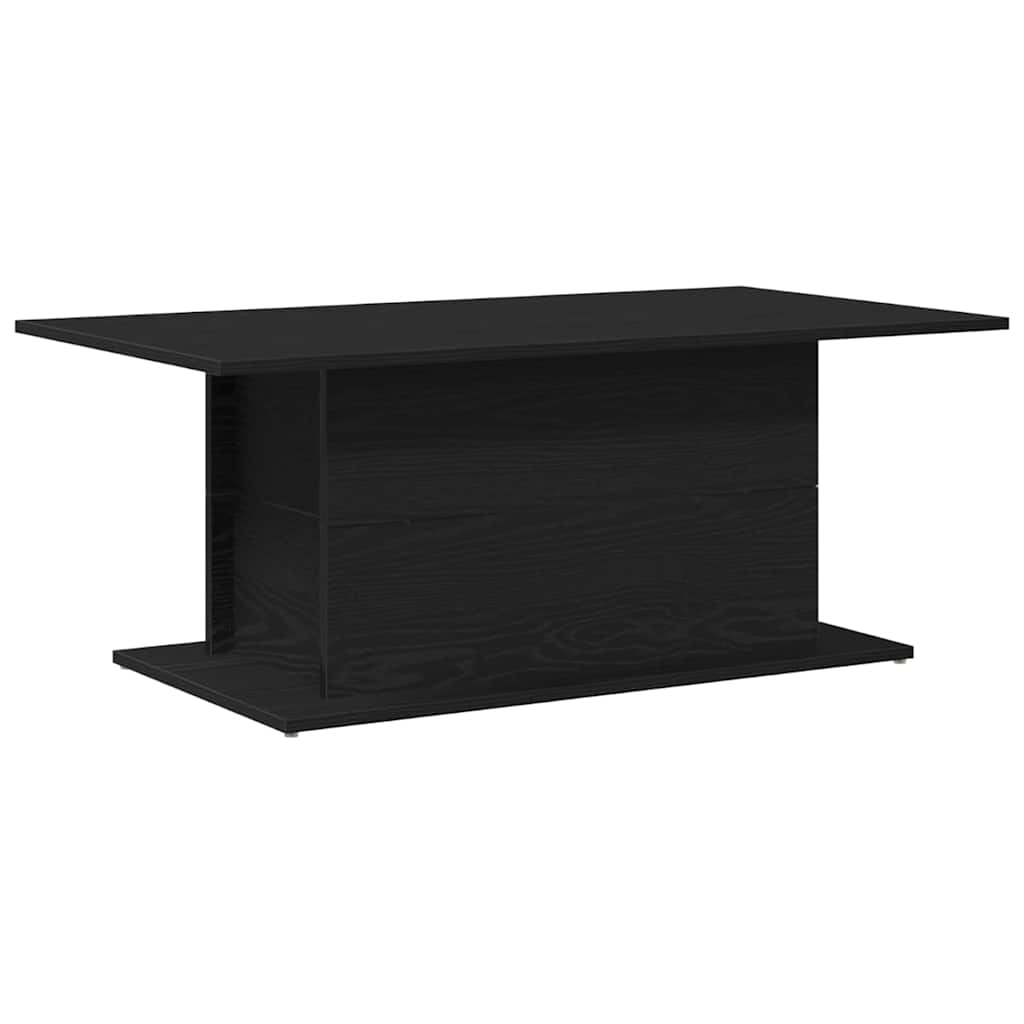 Couchtisch Schwarz Eichen-Optik 102 x 55,5 x 40 cm