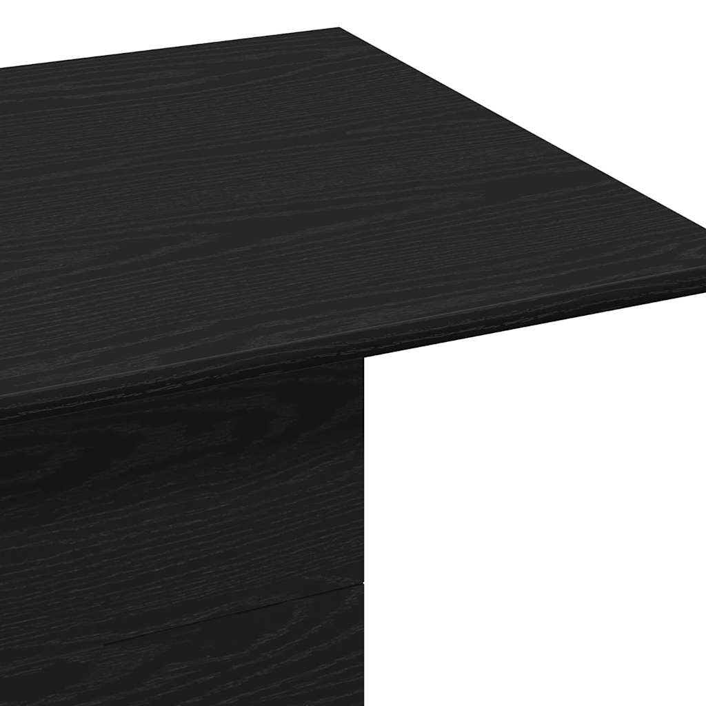 Couchtisch Schwarz Eichen-Optik 55,5 x 55,5 x 40 cm