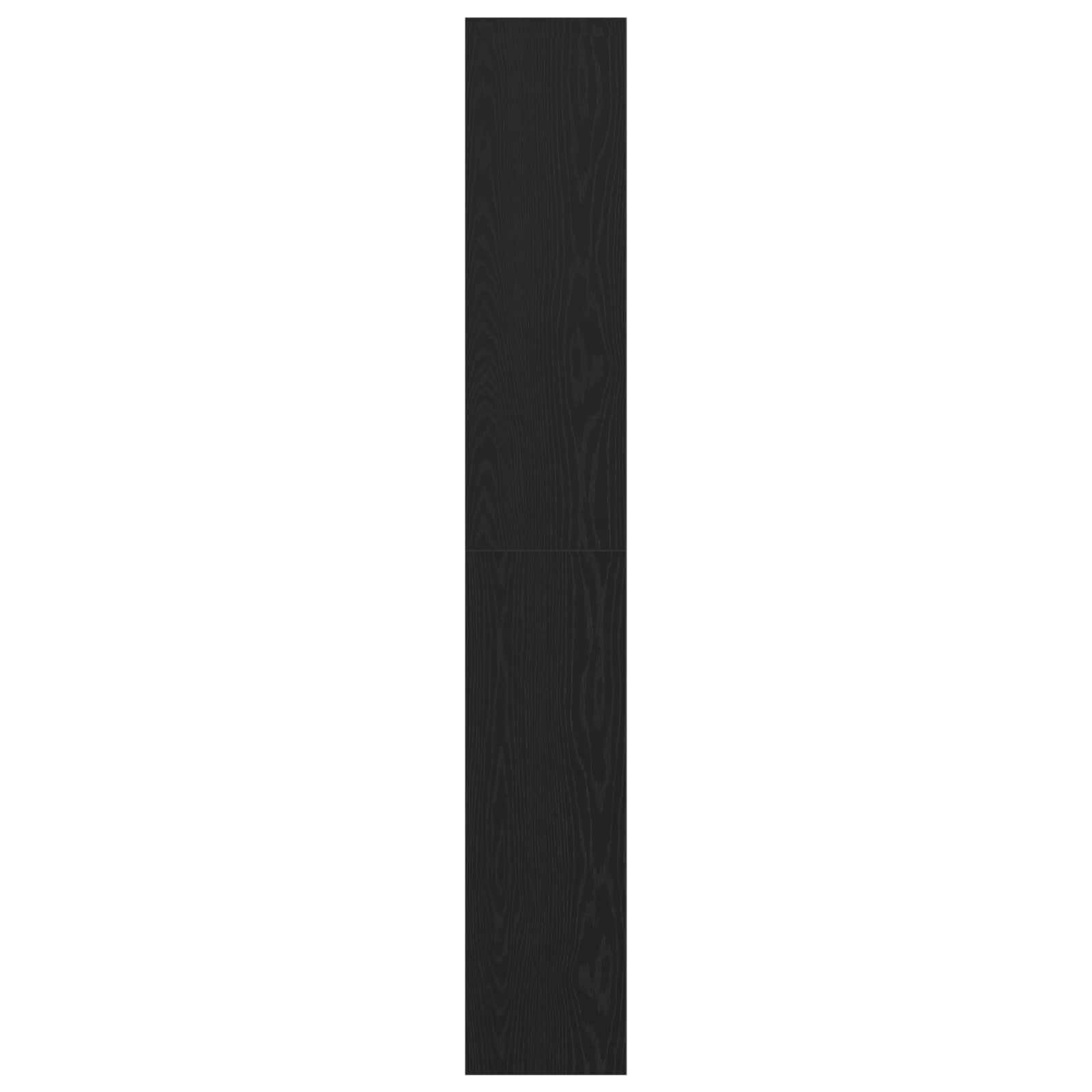 Bücherregal Schwarz Eichen-Optik 40 x 30 x 198 cm Holzwerkstoff