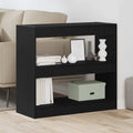 Bücherregal 2 pcs Schwarz Eichen-Optik 80 x 30 x 72 cm
