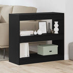 Bücherregal 2 pcs Schwarz Eichen-Optik 80 x 30 x 72 cm