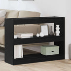 Bücherregal Schwarz Eichen-Optik 100 x 30 x 72 cm Holzwerkstoff