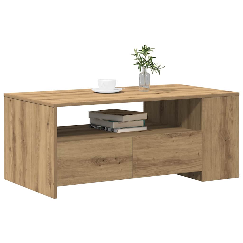 Couchtisch Artisan-Eiche 102 x 55 x 43,5 cm Holzwerkstoff