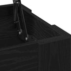 Couchtisch Schwarz Eichen-Optik 79 x 49 x 41 cm Holzwerkstoff