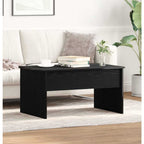 Couchtisch Schwarz Eichen-Optik 80 x 50,5 x 41,5 cm