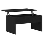 Couchtisch Schwarz Eichen-Optik 80 x 50,5 x 41,5 cm
