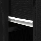 Schreibtisch mit Speicher Schwarz Eichen-Optik 100 x 49 x 74 cm