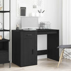 Schreibtisch mit Speicher Schwarz Eichen-Optik 100 x 49 x 74 cm