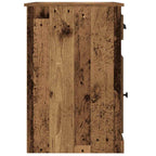 Schreibtisch mit Tür Altholz 50 x 115 x 75 cm Holzwerkstoff