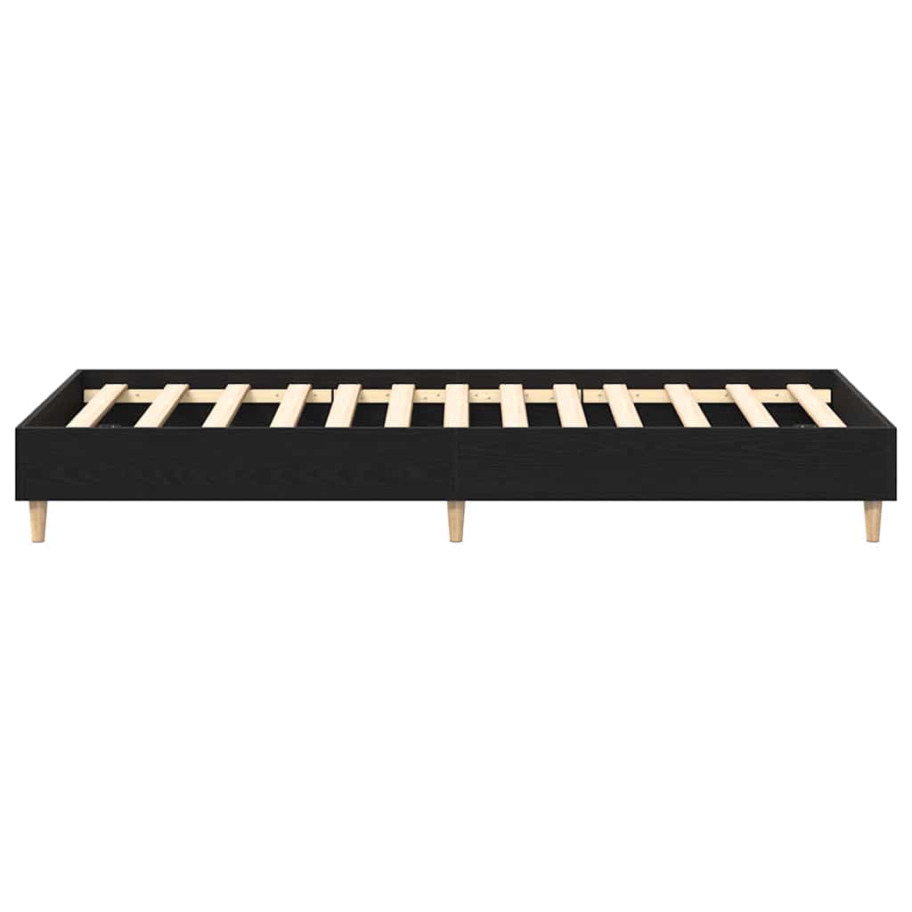 Bettrahmen Schwarz Eichen-Optik 193 x 78 x 25 cm Holzwerkstoff