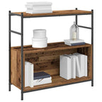 Bücherregal Geräucherte Eiche 80 x 30 x 78,5 cm Holzwerkstoff