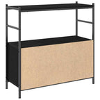 Regal Schwarz Eichen-Optik 80 x 30 x 78.5 cm Holzwerkstoff