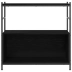 Regal Schwarz Eichen-Optik 80 x 30 x 78.5 cm Holzwerkstoff