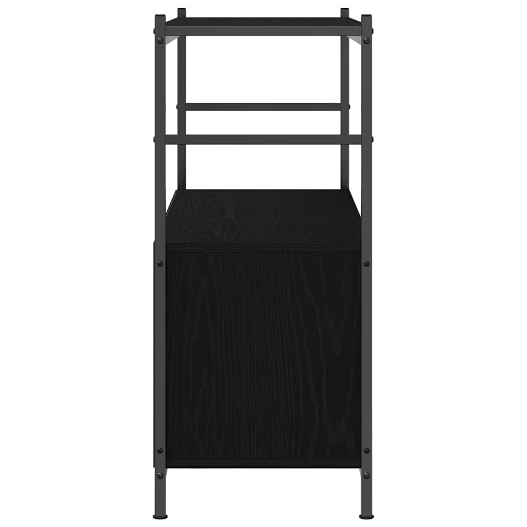 Regal Schwarz Eichen-Optik 80 x 30 x 78.5 cm Holzwerkstoff