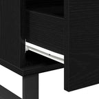 Couchtisch Schwarz Eichen-Optik 90 x 50 x 36,5 cm Holzwerkstoff