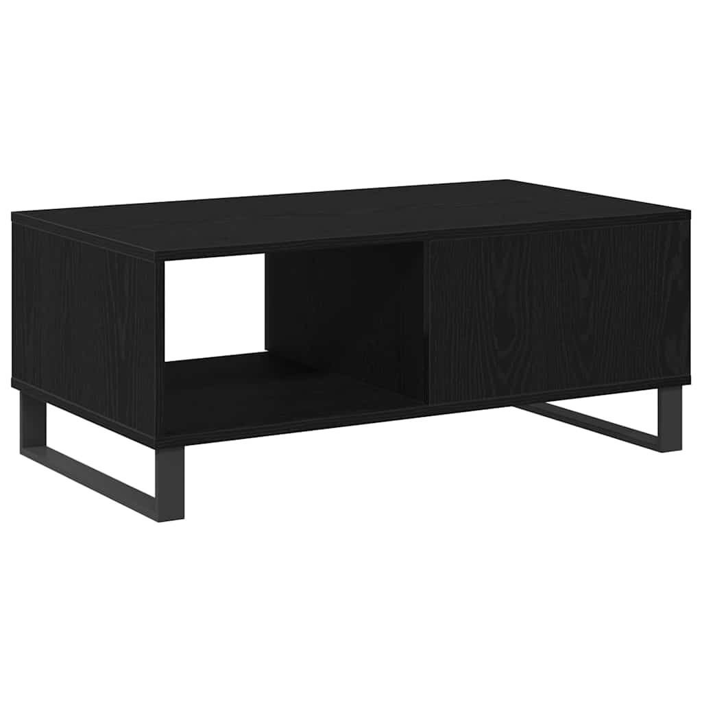 Couchtisch Schwarz Eichen-Optik 90 x 50 x 36,5 cm Holzwerkstoff