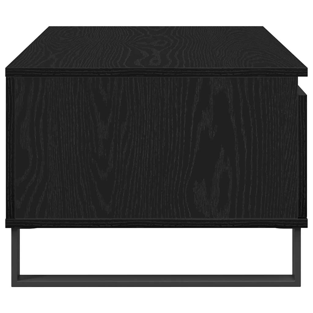 Couchtisch Schwarz Eichen-Optik 90 x 50 x 36,5 cm Holzwerkstoff