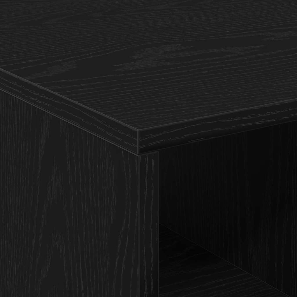 Couchtisch Schwarz Eichen-Optik 90 x 50 x 36,5 cm Holzwerkstoff