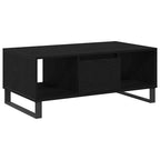 Couchtisch Schwarz Eichen-Optik 90 x 50 x 36,5 cm Holzwerkstoff