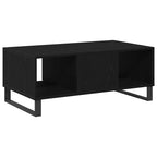 Couchtisch Schwarz Eichen-Optik 90 x 50 x 36,5 cm Holzwerkstoff