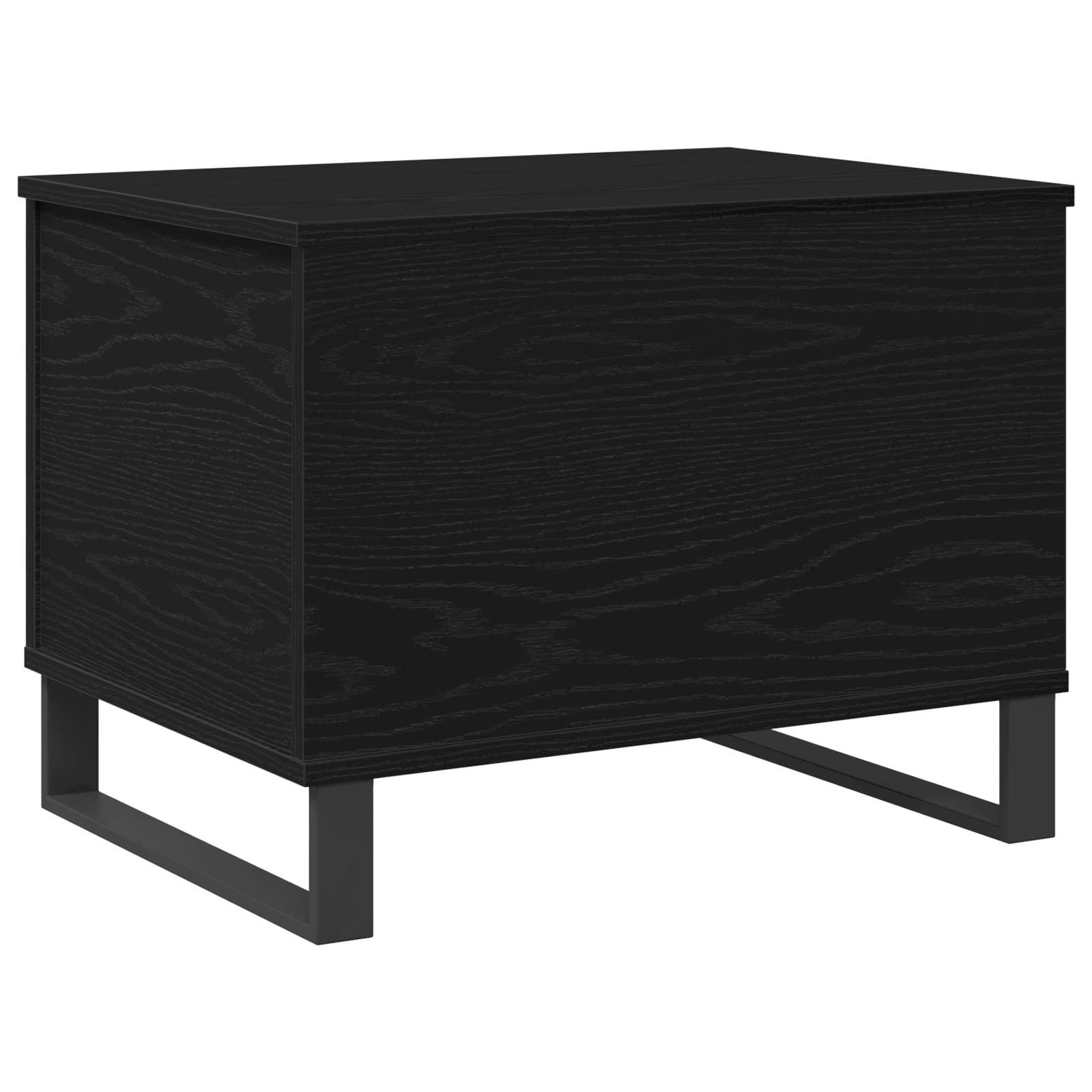 Couchtisch Schwarz Eichen-Optik 60 x 44,5 x 45 cm