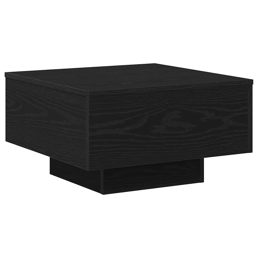 Couchtisch Schwarz Eichen-Optik 55 x 55 x 31 cm