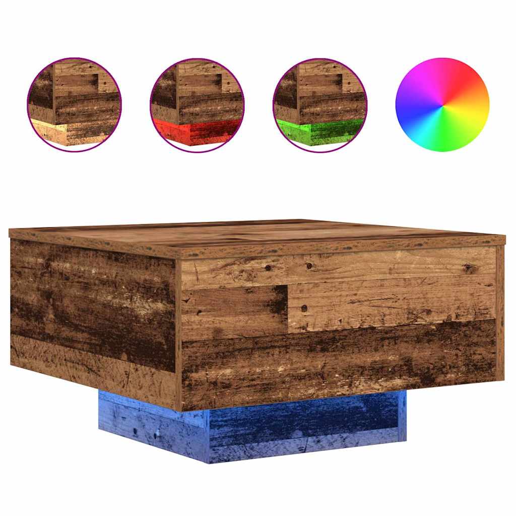 Couchtisch Altholz 55 x 55 x 31 cm Holzwerkstoff