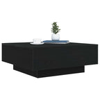 Couchtisch Schwarz Eichen-Optik 80 x 80 x 31 cm Holzwerkstoff