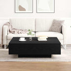 Couchtisch Schwarz Eichen-Optik 100 x 100 x 31 cm