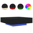 Couchtisch Schwarz Eichen-Optik 100 x 100 x 31 cm Holzwerkstoff