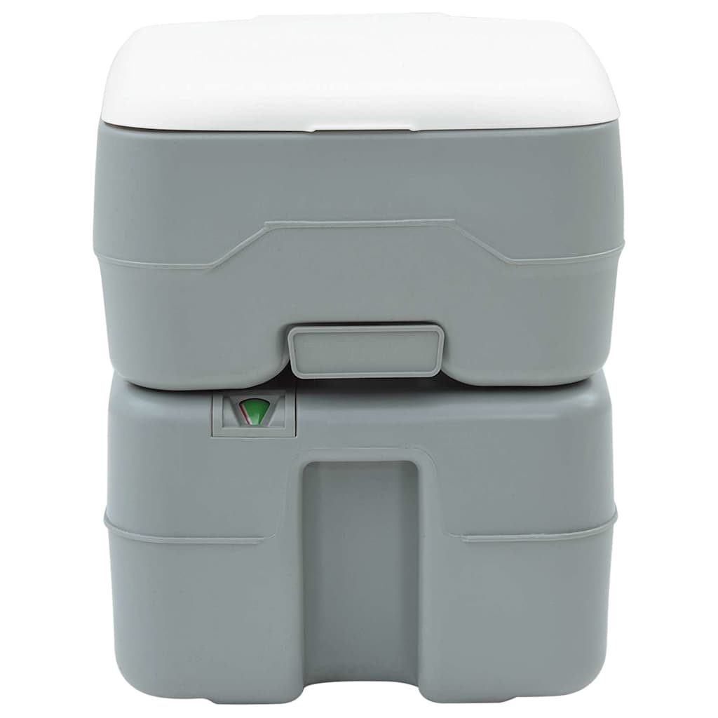 Camping-Toilette Grau 41,5 x 36,5 x 42 cm