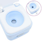 Camping Toiletten-Set 2 pcs Blau und Weiß