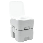 Camping-Toilette Grau 41,5 x 36,5 x 42 cm