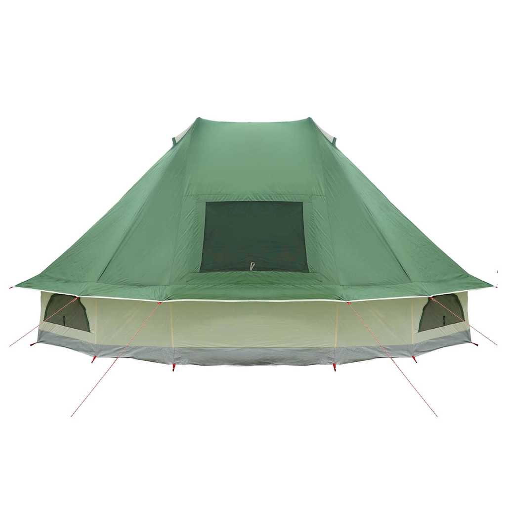 Tipi Zelt mit Dach mit Speicher Grün 466 x 310 x 240 cm Taft