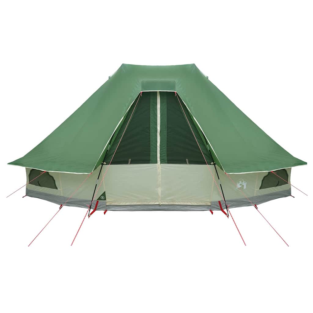 Tipi Zelt mit Dach mit Speicher Grün 466 x 310 x 240 cm Taft