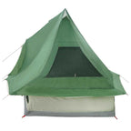 Tipi Zelt mit Dach mit Speicher Grün 466 x 310 x 240 cm Taft