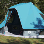 Tipi Zelt mit Dach mit Speicher Blau 466 x 310 x 240 cm Taft