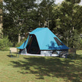 Tipi Zelt mit Dach mit Speicher Blau 466 x 310 x 240 cm Taft