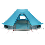 Tipi Zelt mit Dach mit Speicher Blau 466 x 310 x 240 cm Taft