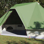 Tipi Zelt mit Dach mit Speicher Grün 680 x 430 x 270 cm Taft