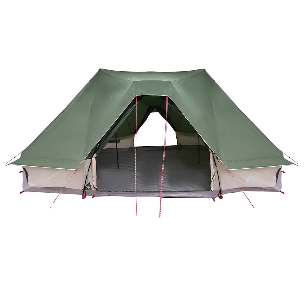 Tipi Zelt mit Dach mit Speicher Grün 680 x 430 x 270 cm Taft