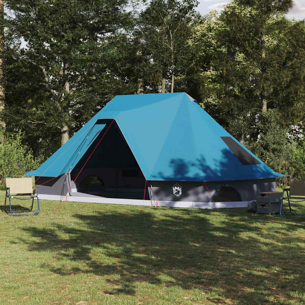 Tipi Zelt mit Dach mit Speicher Blau 680 x 430 x 270 cm Taft