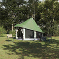 Tipi Zelt mit Dach mit Speicher Grün 404 x 370 x 270 cm Taft