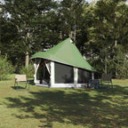 Tipi Zelt mit Dach mit Speicher Grün 404 x 370 x 270 cm Taft