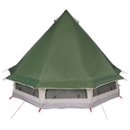 Tipi Zelt mit Dach mit Speicher Grün 404 x 370 x 270 cm Taft